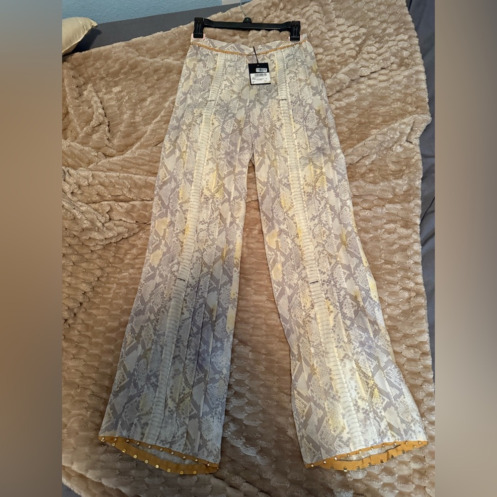 Silk trousers